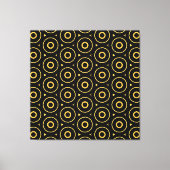 Abstrakte schwarze goldene Rutsche Leinwanddruck (Vorderseite)