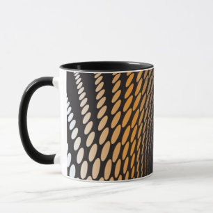 abstrakte schwarze Keramiktasse von Vectorportal S Tasse