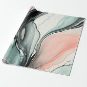 Abstrakte Schwarze Linie Geschenkpapier (Ungerollt)