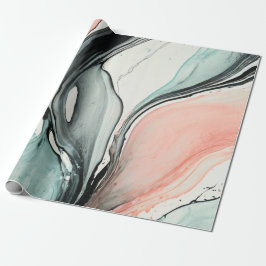 Abstrakte Schwarze Linie Geschenkpapier