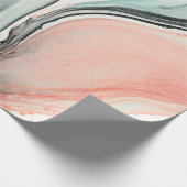 Abstrakte Schwarze Linie Geschenkpapier (Ecke)