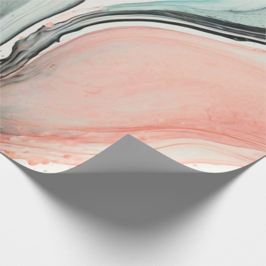 Abstrakte Schwarze Linie Geschenkpapier (Ecke)