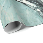 Abstrakte Schwarze Linie Geschenkpapier (Rolleneckpunkt)