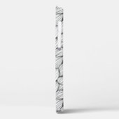 Abstrakte schwarze Linien Case-Mate iPhone Hülle (Rückseite / Links)