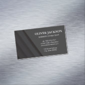 Abstrakte Schwarze Panels Magnetische Visitenkarte (Beispiel)