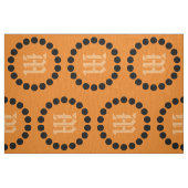 Abstrakte schwarze Punkte Monogramm-Muster hinzufü Stoff (Fat Quarter (45,7 x 55,9 cm))