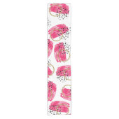 Abstrakte schwarze Rosa-und Kurzer Tischläufer (Vorderseite)