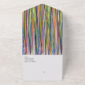 Abstrakte Schwarze Schrift All In One Einladung (Außenbereich)