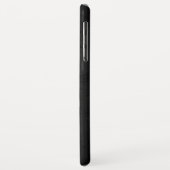 Abstrakte schwarze Textur Personalisierter Name Case-Mate iPhone Hülle (Hinten/Links)