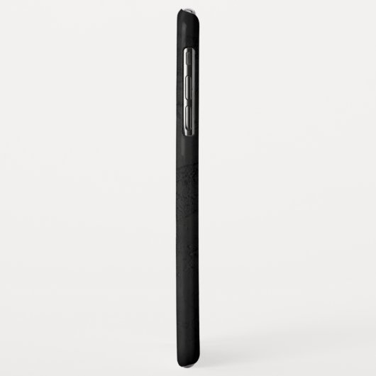 Abstrakte schwarze Textur Personalisierter Name Case-Mate iPhone Hülle (Hinten/Links)
