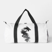 Abstrakte schwarze Tinte Rauch Drache Fantasy-Tasc Duffle Bag (Vorderseite)