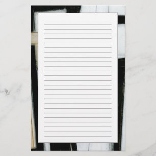 Abstrakte schwarze u. weiße Malerei Briefpapier