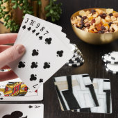 Abstrakte schwarze u. weiße Malerei Spielkarten (In Situ)