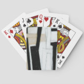 Abstrakte schwarze u. weiße Malerei Spielkarten (Rückseite)