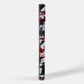 Abstrakte schwarze und rote Markierungen Case-Mate iPhone Hülle (Rückseite / Rechts)