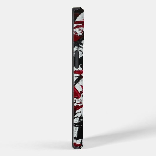 Abstrakte schwarze und rote Markierungen Case-Mate iPhone Hülle (Rückseite / Rechts)