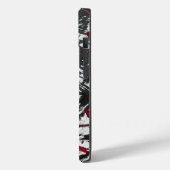 Abstrakte schwarze und rote Markierungen Case-Mate iPhone Hülle (Rückseite / Links)