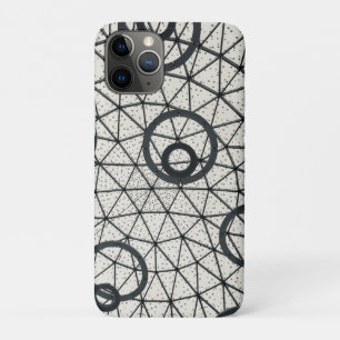 Abstrakte schwarze und weiße Kreise Case-Mate iPhone Hülle