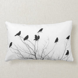 Abstrakte Schwarzen und Weißen Lendenkissen