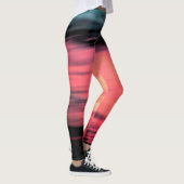 Abstrakte Schwarzkoralle Leggings (Rechts)