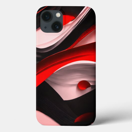 Abstrakte Schwarzweiß-Design Premium-Elektronik - Case-Mate iPhone Hülle (Rückseite)
