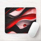 Abstrakte Schwarzweiß-Design Premium-Elektronik - Mousepad (Mit Mouse)