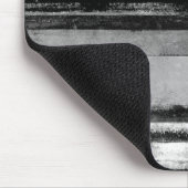 abstrakte Schwarzweiss-Kunst "2AM" Mousepad (Ecke)