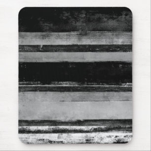 abstrakte Schwarzweiss-Kunst "2AM" Mousepad