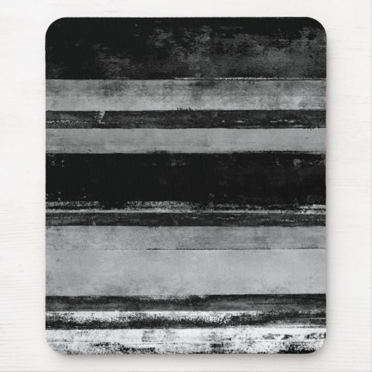 abstrakte Schwarzweiss-Kunst "2AM" Mousepad (Vorne)