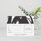 Abstrakte Schwarzweiß-Pinselstriche - Geschenkkart (Stehend Vorderseite)