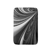 Abstrakte Schwarzweißbohne Badematte (Vorderseite Vertikal)