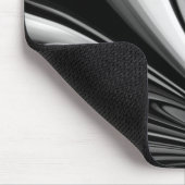 Abstrakte Schwarzweißbohne Mousepad (Ecke)