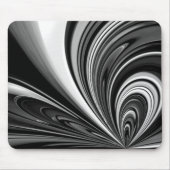 Abstrakte Schwarzweißbohne Mousepad (Vorne)