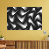 Abstrakte Schwarzweißgalerie Leinwanddruck (Insitu (Wohnzimmer))