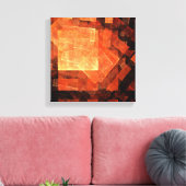 Abstrakte Schwarzweißkunst Leinwanddruck (Insitu (Wohnzimmer))
