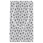 Abstrakte Schwarzweißmuster mit Linien Kleine Geschenktüte (Vorderseite)