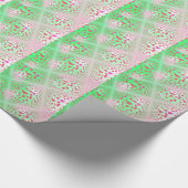 Abstrakte schwebende kleine Dreiecke Geschenkpapier (Ecke)