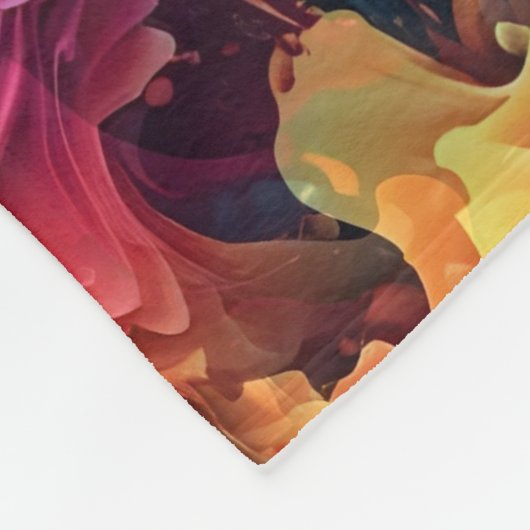 Abstrakte schwimmende Spritzen - nahtloses Muster Fleecedecke (Ecke)