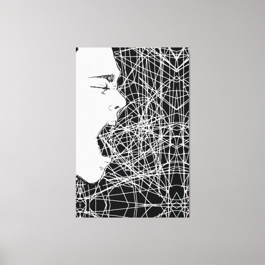 Abstrakte Screeningkunst Leinwanddruck (Vorderseite)