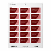 Abstrakte Scribble-Adressetiketten Adressaufkleber (Vorne)