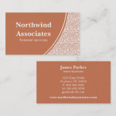 Abstrakte Scribbles Business Card, Orange Visitenkarte (Vorne/Hinten)