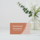 Abstrakte Scribbles Business Card, Orange Visitenkarte (Stehend Vorderseite)