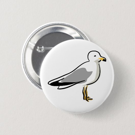Abstrakte Seagull Button (Vorne & Hinten)