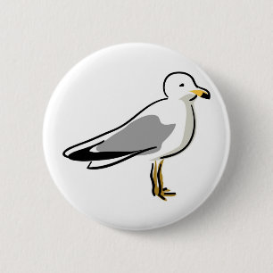 Abstrakte Seagull Button