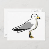 Abstrakte Seagull Postkarte (Vorne/Hinten)