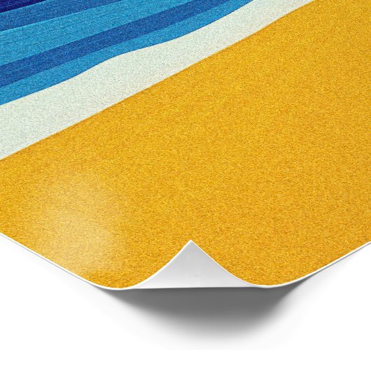 Abstrakte Seascape Art Poster (Ecke)