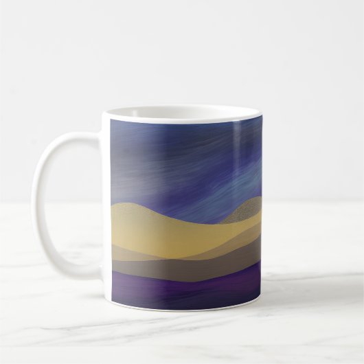 Abstrakte Seascape Fractured Dunes 15 Kaffeetasse (Links)