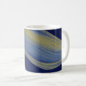 Abstrakte Seascape Fractured Waves 02 Kaffeetasse (VorderseiteRechts)