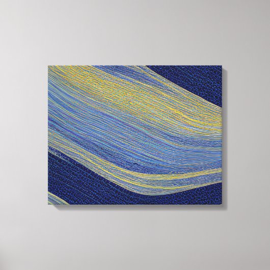 Abstrakte Seascape Fractured Waves 02 Leinwanddruck (Vorderseite)