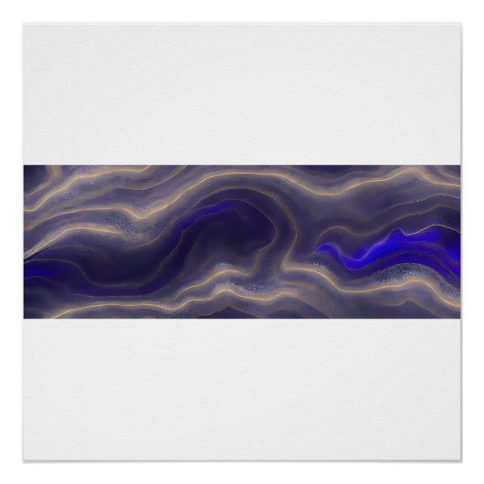 Abstrakte Seascape Fractured Waves 03 Poster (Vorderseite)